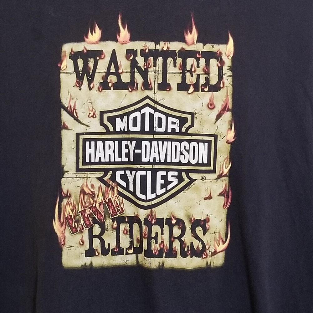 Harley Davidson T Shirt Mens Size L Vintage Zooks Des Moines Iowa Biker Distress